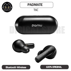 Pamu Fit T6C Bluetooth Wireless Earphone Mini Intelligent Noise Reduction Earbuds In-ears Earphone Customized Gaming Headset