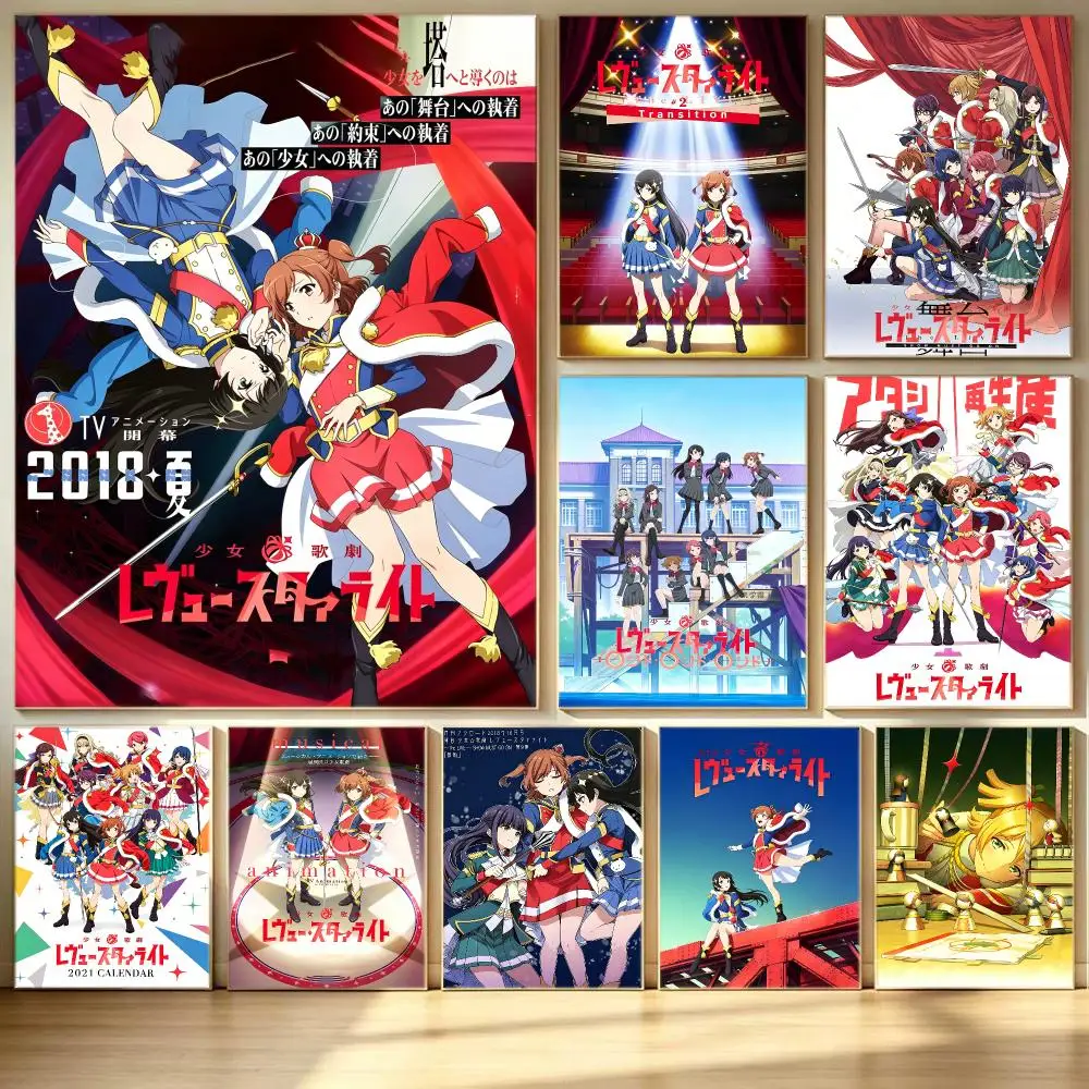 anime Revue Starlight Poster Poster HD  Printing Soothing and Cream Style Home Decor for the Living Room cafes Gift Giving