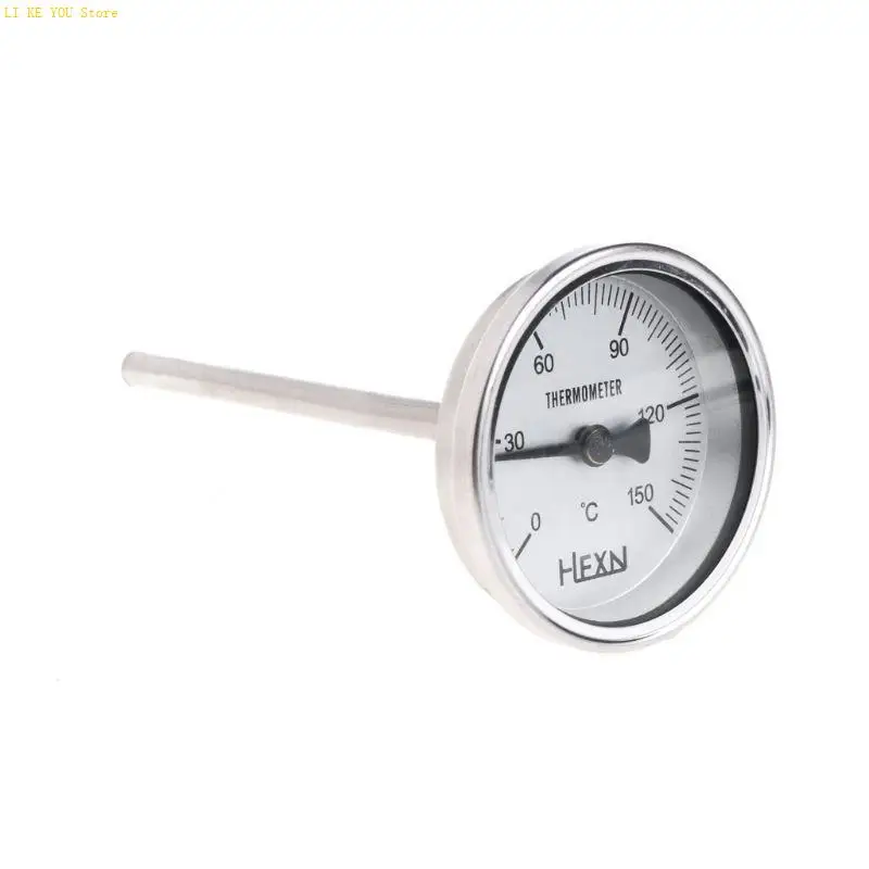 W3JE Compact Bi-Metallic Thermometer 50/100/150/200/300℃ Stainless Steel Thermometer
