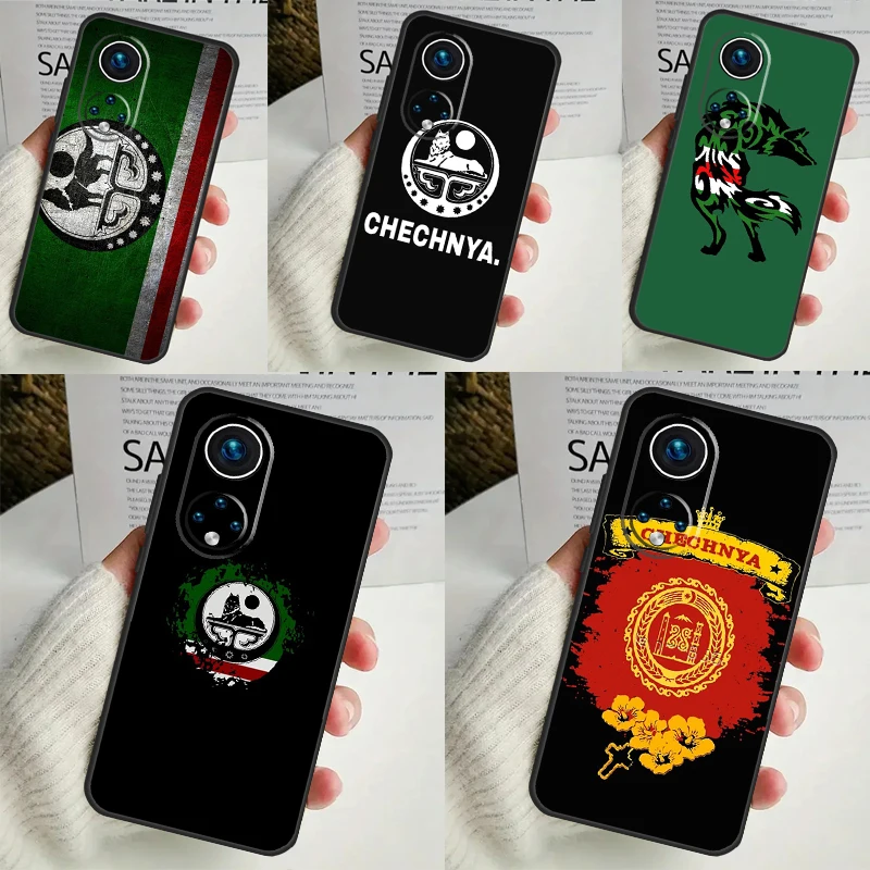 Chechnya Flag Chechen Wolf Case For Honor Magic 6 Pro 90 70 50 Magic 5 Lite X6 X7 X8 X9 X6a X7a X8a X9a X8b X9b Cover