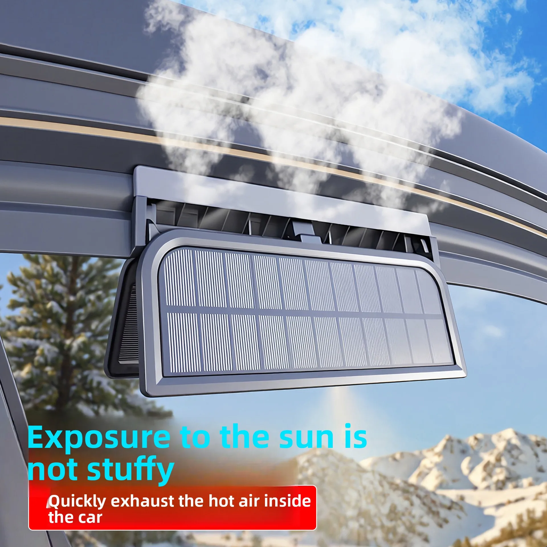 Car Exhaust Fan Creative Solar Radiator Air Circulation Car Cooling Special Ventilation Fan
