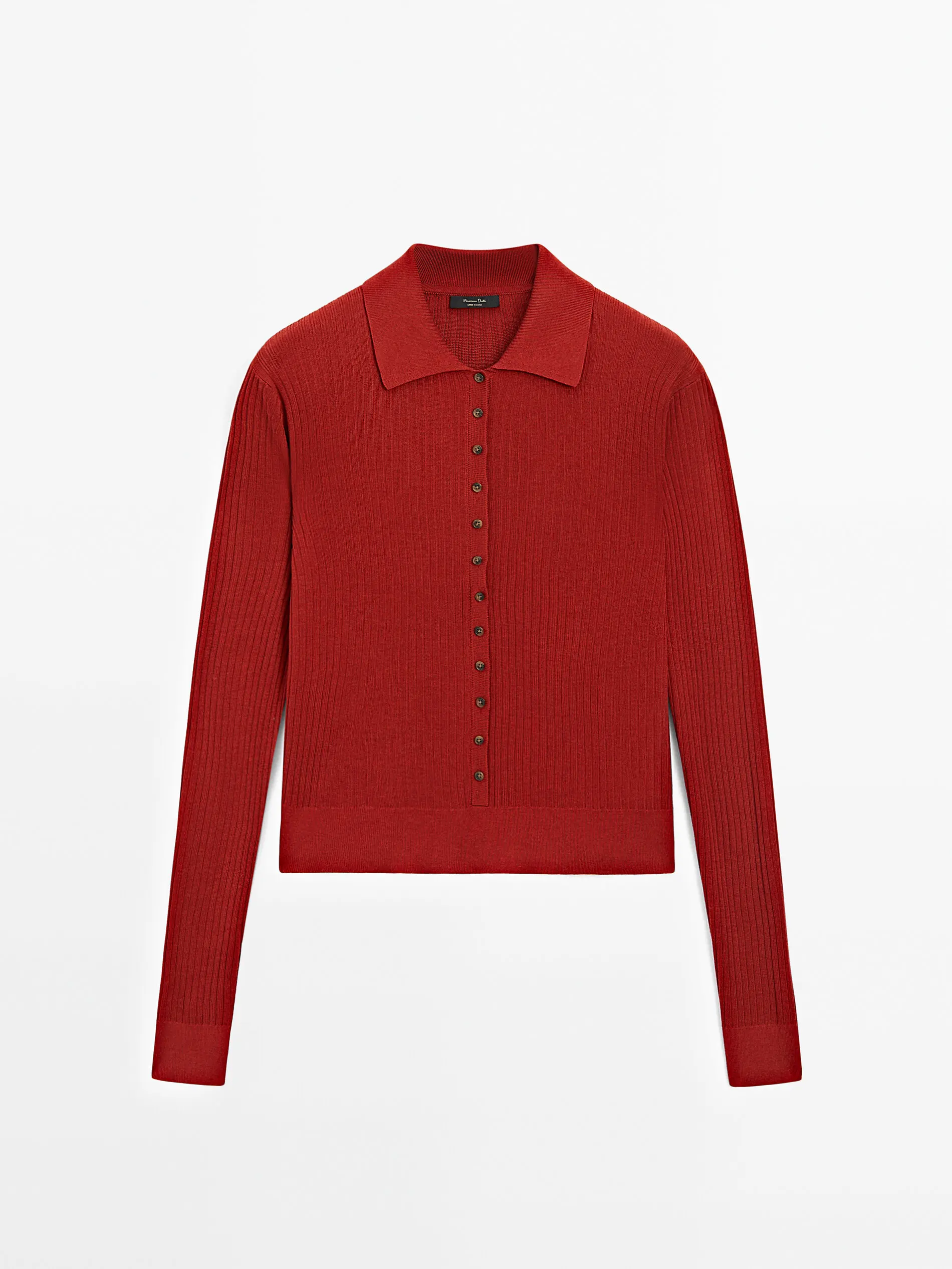 Ethereal MD 2025 masidutti ربيع جديد نمط السيدات عارضة أزياء أنيقة مضلع بولو الرقبة محبوك سترة