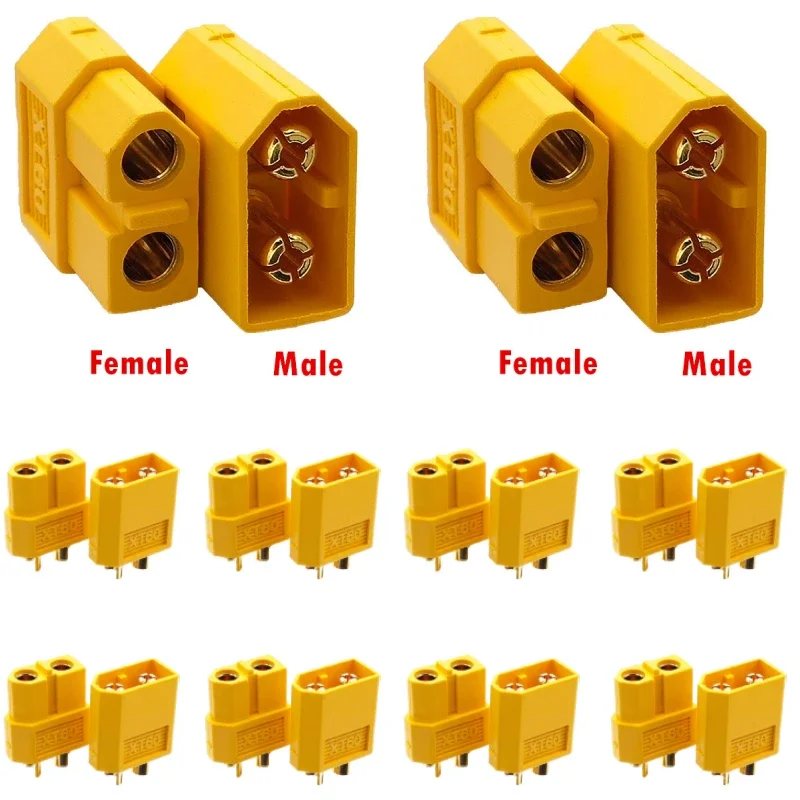 

XT60 welding terminal crimp high current battery twisting car terminal aeromodell ebike battery accessories male female