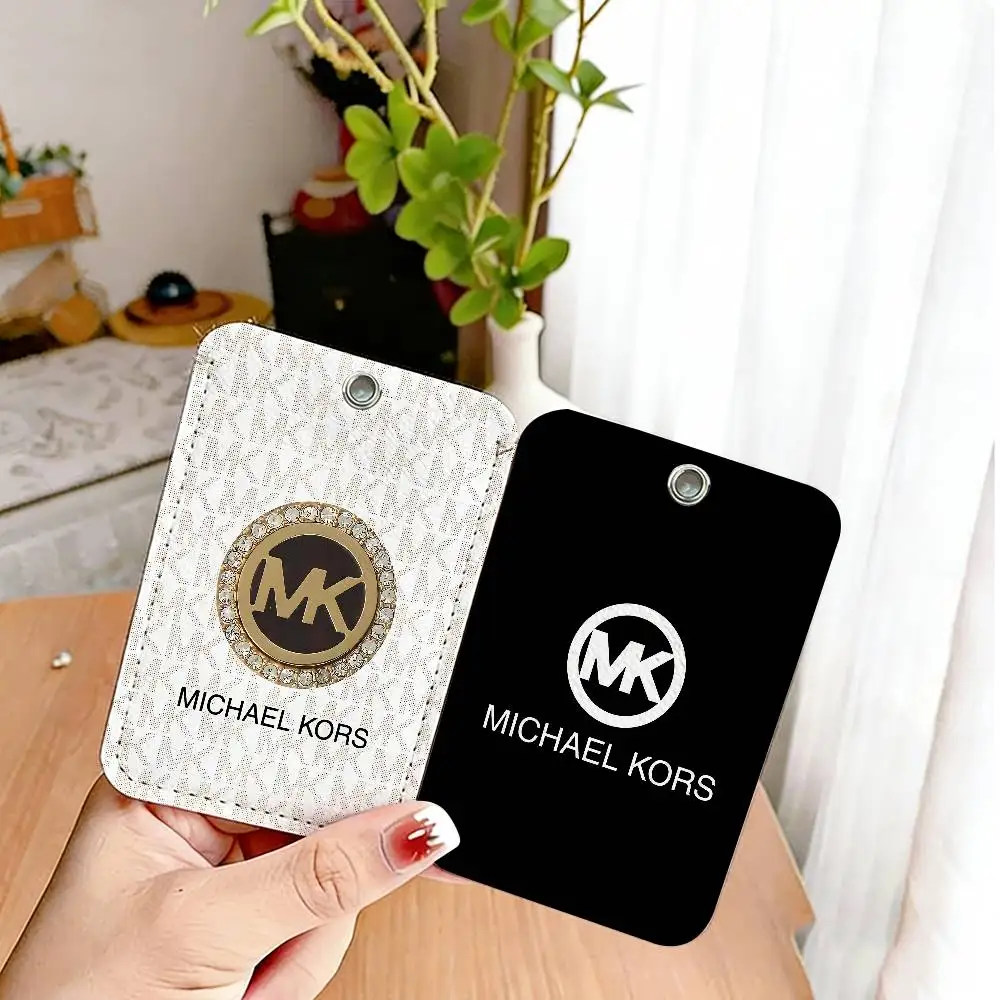 M-Michaels-Fashion-Kors Access & Meal Card Holder Keychain Credit ID Bank Card Protective Case Keychain Pendant Fashion