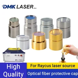 DMK Raycus QBH laser Protective Cap Windows Crystal Gold/Silver D12.7 D12.8 For Welding Cutting Laser Source Optical Fiber Cable