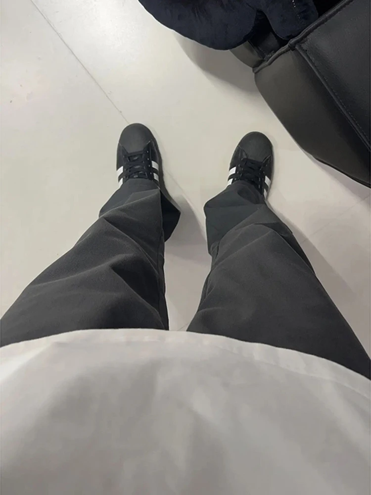 

Спортивные брюки для мужчин, прямые, свободного кроя, с полосатым узором, модная уличная одежда, весенний сезон