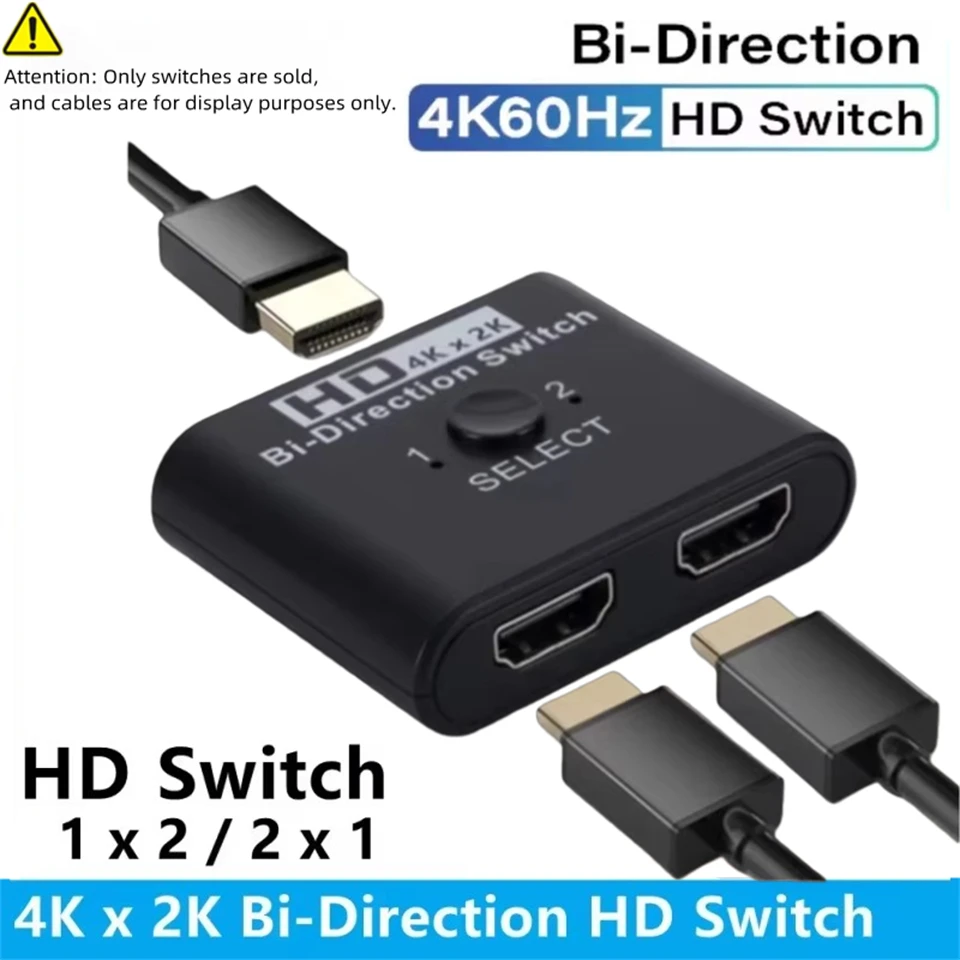 HDMI-kompatibler Switch Splitter 4K X 2K Bi-Direction 1x2/2x1 HDMI-kompatibler Switcher 2 In1 Out für PS4 TV Box Switcher Adapter – Detail 1