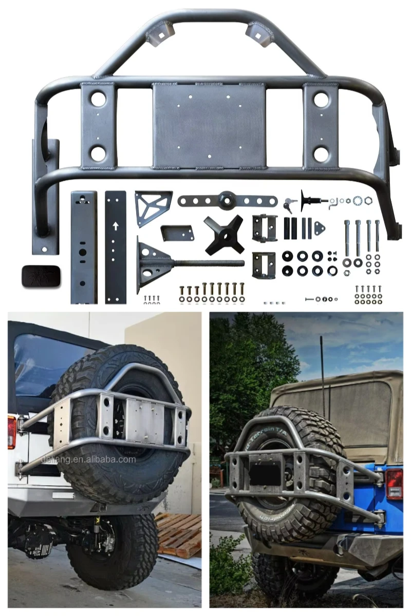 

AstronautPoison Spyder Body Mounted Tire Carrier for 2007-2017 Jeep Wrangler JK