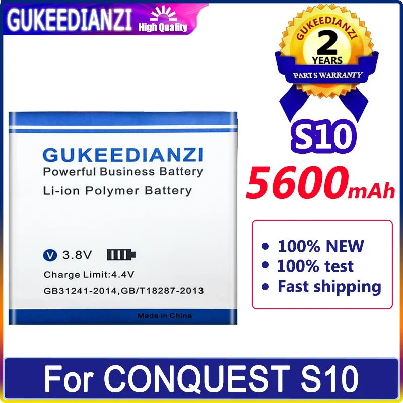 Аккумулятор GUKEEDIANZI 5600mAh/8600mAh для CONQUEST S12 S10 S8 S6 мобильный телефон Bateria