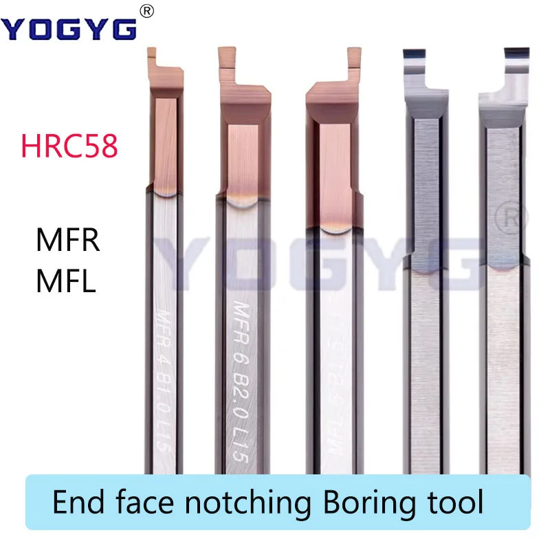 MFR 6 MFR8 MFL 6 B1.0t2.0L20 End Face Grooving Boring Tool Tungsten Steel Small Hole MFR Micro Boring Tool Grooving Arbor Cutter