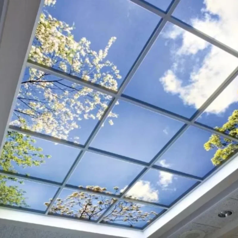 

Authentic 3D visual blue sky artificial sunroof panel light