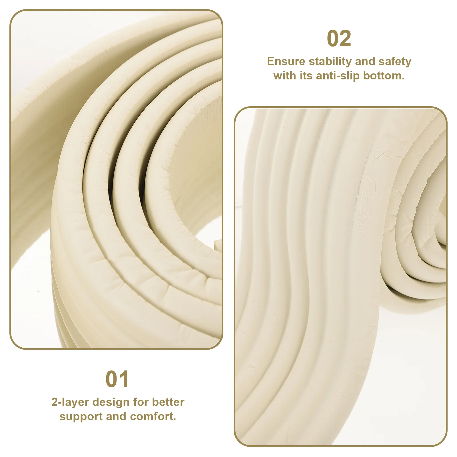 Mousse de Couverture Auto-Adhésive pour Marches d\'Escalier, Accessoires de Rembourrage de Lit, de Camping-car, de Marches, de Lits, de Poignées de