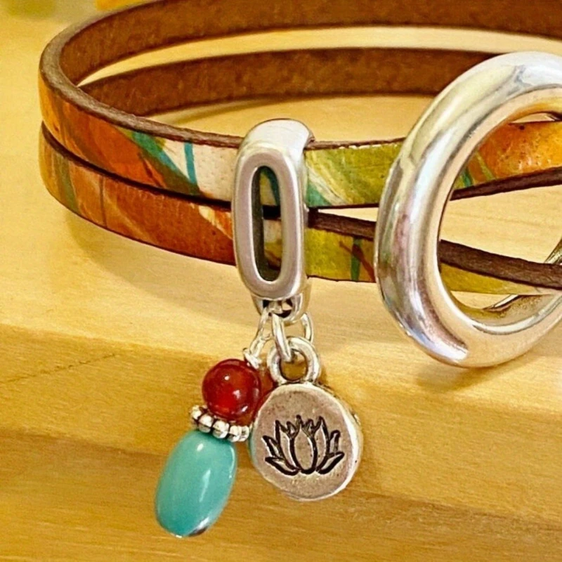 Vintage Fashion Ideas - Vintage Bohemian Ring Buckle Bracelet Leather
