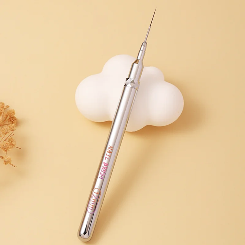 6/9/12/15/18mm Stainless Steel Handle Art Liner DIY Painting Brush Drawing Lines Stripe Flower Painting Pen UV Gel Brush