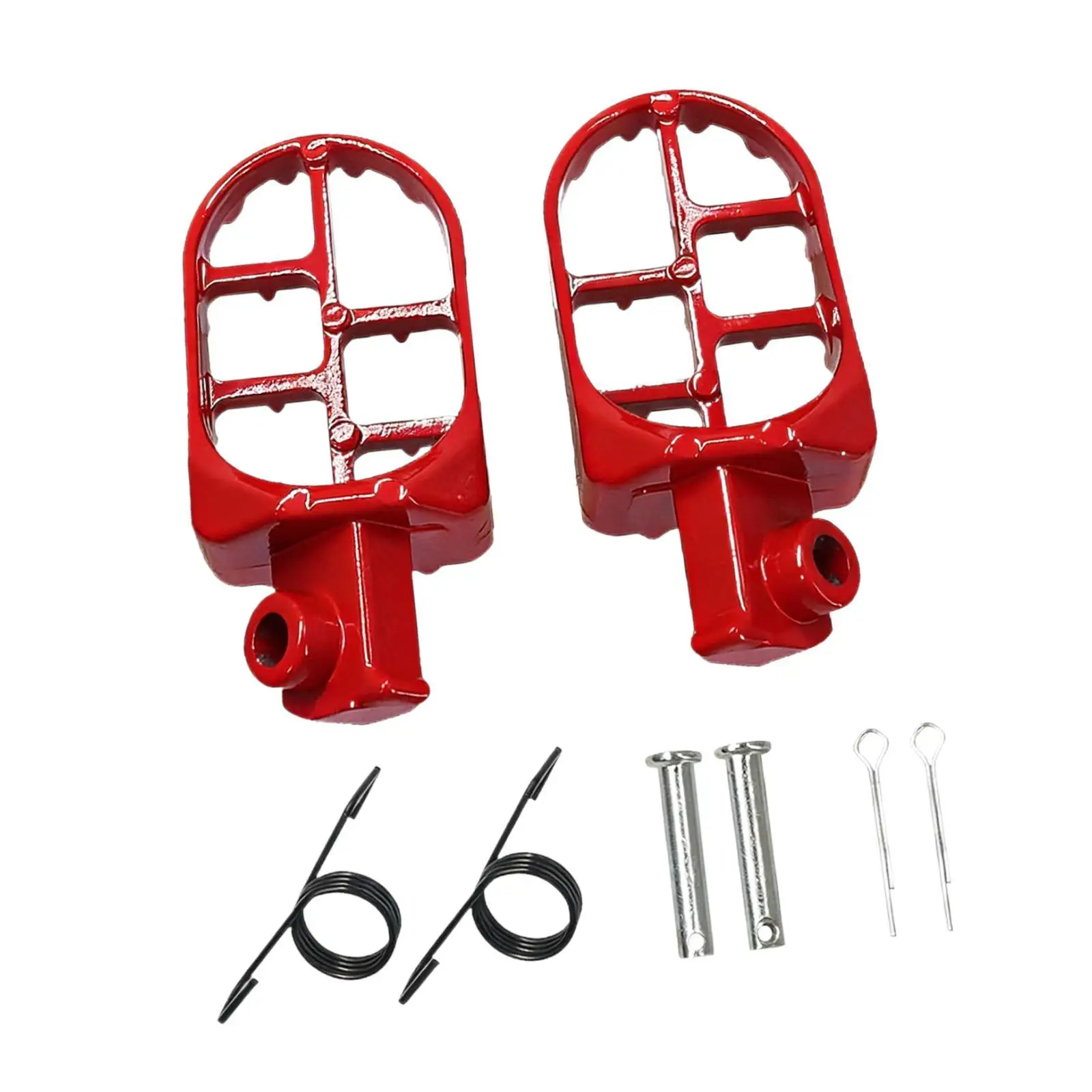 Practical Motorcycle Footpegs Aluminum Alloy Footrests Easy Installation Upgrade for Yamaha PW50 80 TW200 CRF XR