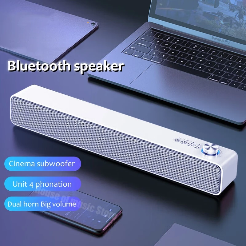 

High Quality PC Game Sound Bar TV Subwoofer Active Wireless Multimedia Home Theatre System Outdoor Portable Blue Tooth Speakers