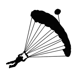 Car Stickers Fashion Skydiver Parachute Extreme Sport Car Window Vinyl Decal Auto Motorcycle Stickers and Decals Car Styling