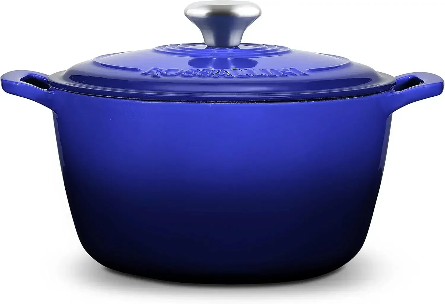 Signature Enameled Cast Iron Dutch Oven, Non-Stick Serving Pot with Tight Fitting Lid for Perfect Roasting, Baking, Sauteing, an