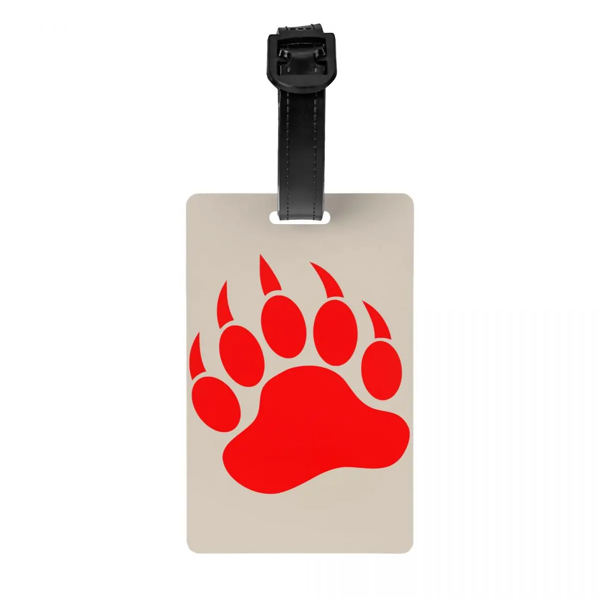 Animal urso pata bagagem Tag, Mala Capa, Privacy Label, ID Label