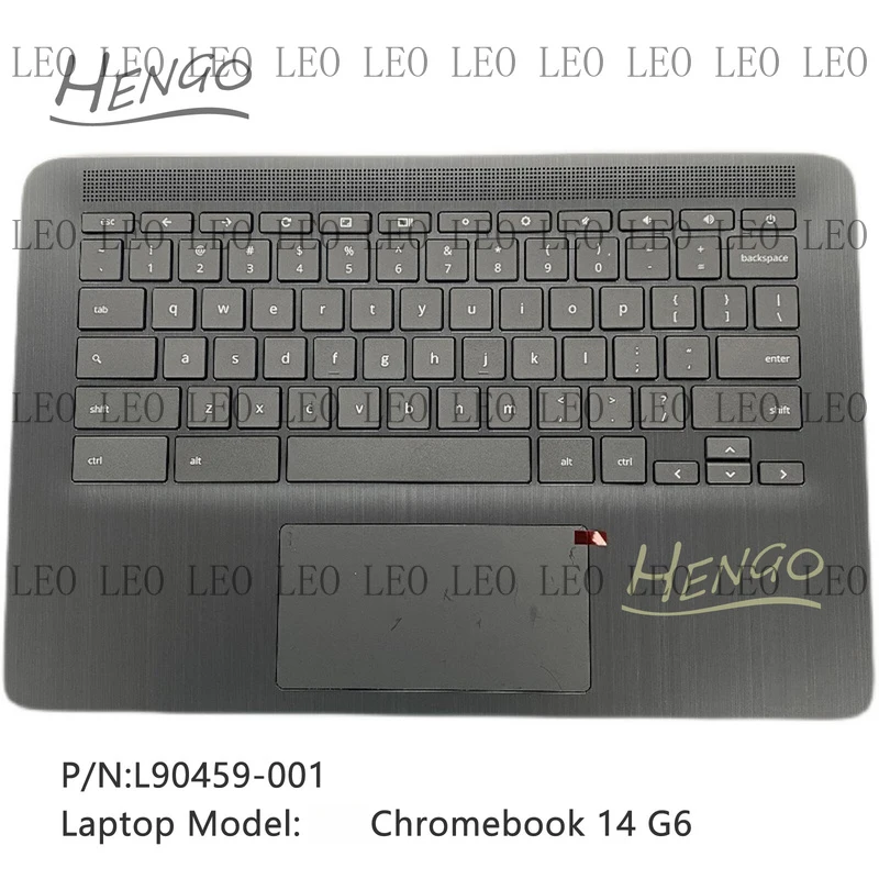 TT  L90459-001 New For HP Chromebook 14 G6 Palmrest C Cover US Keyboard Touchpad