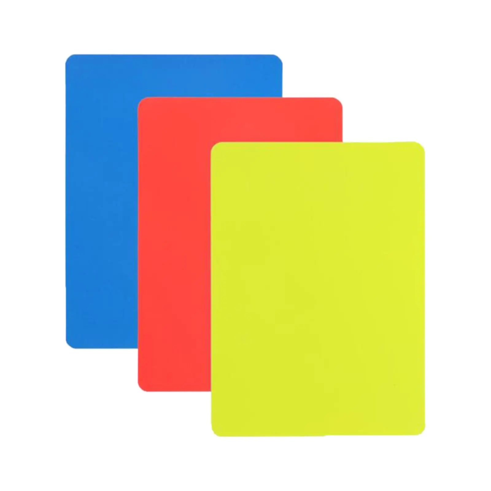 심판 페널티 카드 축구 심판 카드 다목적 간편 식별 경량 PVC 심판 키트 빨강 노랑 파랑