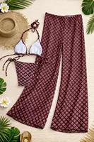 2026 Fashionable Boho Chic Bikini Set with Unique Paisley Design Perfect for Beach Wear and Pool Parties Summer Getaways - Image 6