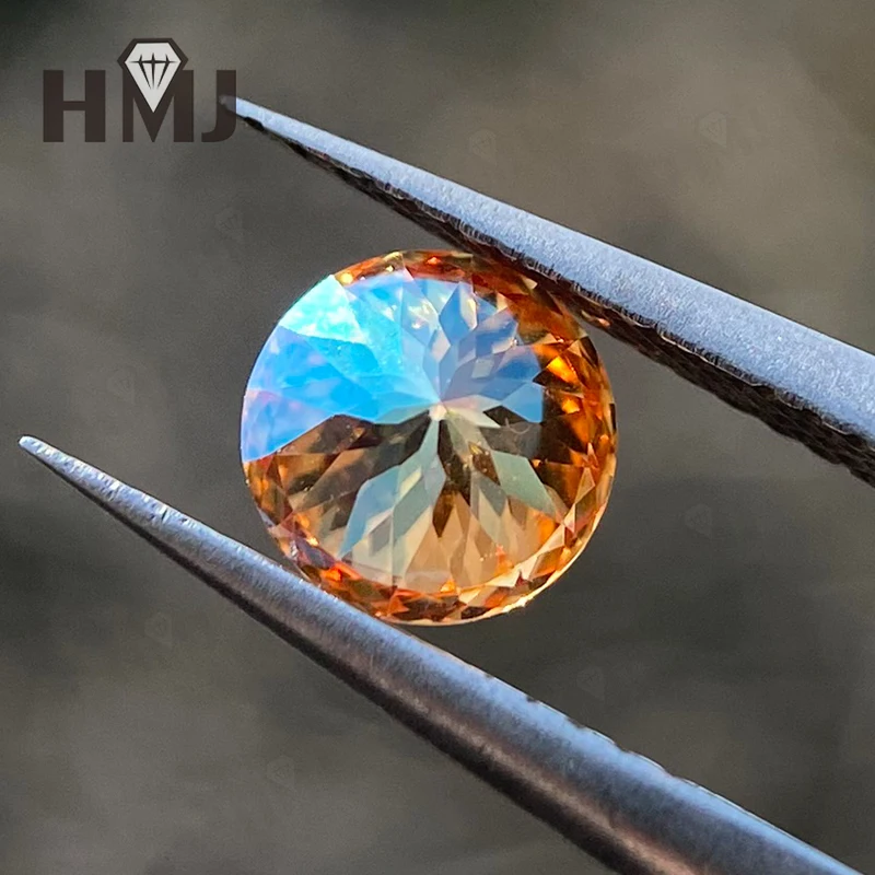 Moissanit-Diamant, mehrfarbig, rund, 100 Facetten, mit GRA-Zertifikat, DIY-Ring, Halskette, Ohrringe für die Schmuckherstellung, Großhandel – Detail 27