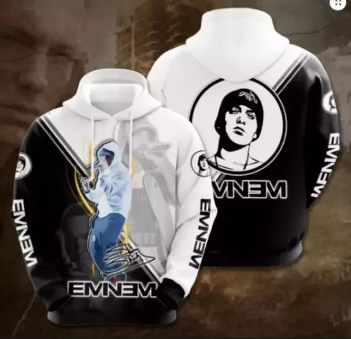 Popular Rapper Eminem Album Hoodies 3d Print Hooded Sweatshirts Men/Women Tracksuit Pullover Fashion Hip Hop Street Man Clothing