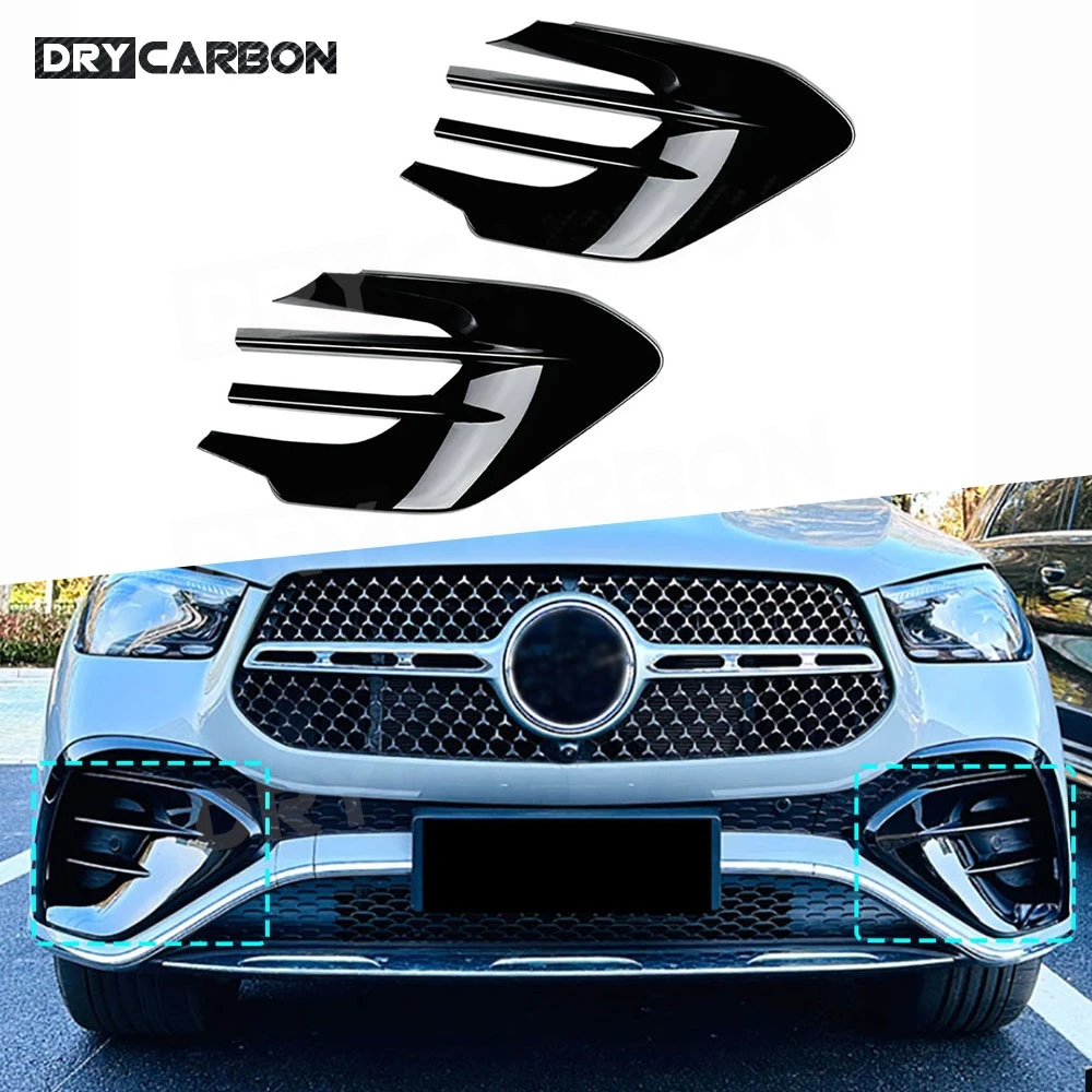 

for Mercedes Benz GLE Class W167 C167 GLE450 GLE53 AMG 2024+ Front Bumper Grille Air Outlet Trims Body Kits Accessories Spoiler