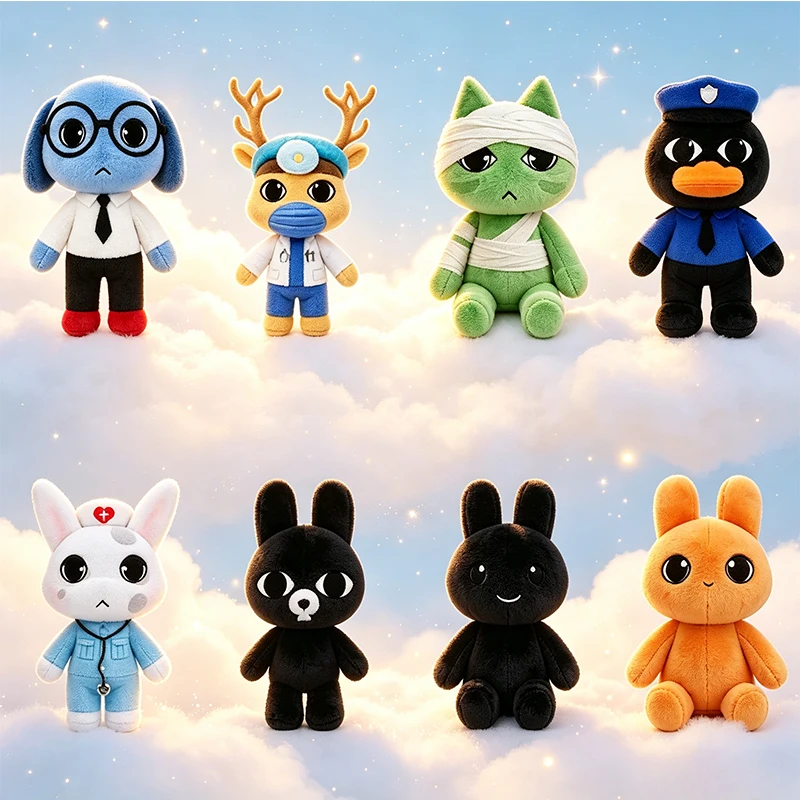 New Animal Hospital Plush Toy Horror Game Animal Hospital Anomaly Cat Dog Penguin Bunny Animal Hospital Birthday Gifts
