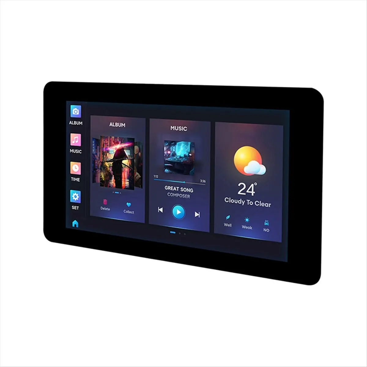 AT42 7 Inch Capacitive Touch Screen with Board LVGL Programming Development CAN RS485 Peripheral Interface