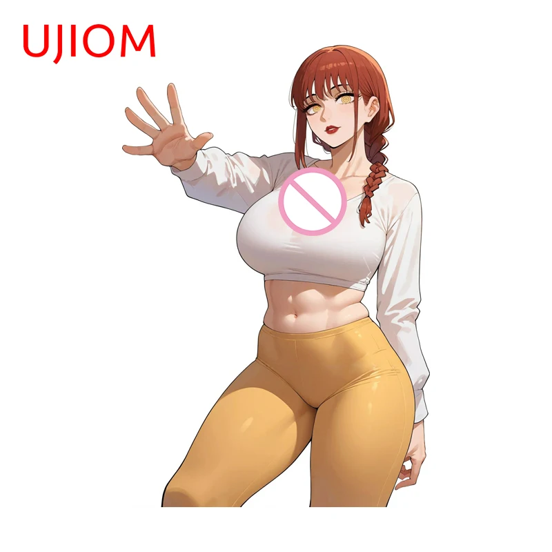 UJIOM Elegant Makima Anime Wall Sticker High Quality Laptop Waterproof PVC Decal Stylish Computer Case Decoration Accessories