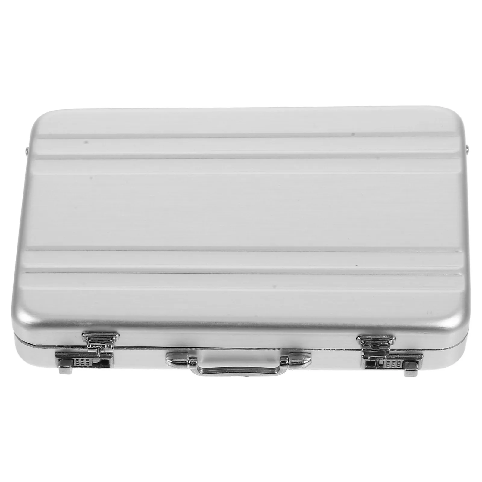 

Professional Aluminum Alloy Card Case Stylish Mini Briefcase Design Business Visiting Card Holder Wallet Organizer