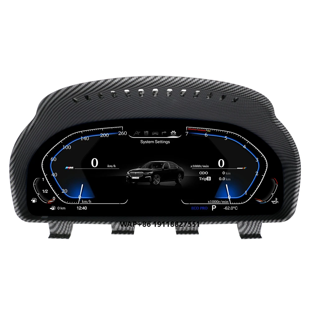 

SZLELV Factory Price Car LCD Dashboard Digital Cluster Instrument 12.3" Panel Linux System for 5Series F10 F11