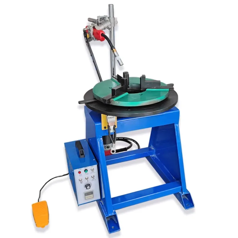 Rotary Welding Robot Positioner Manual 220v Heavy Duty Mini 2.5 3 Jaw Lathe Chuck New Welder Turntable Table