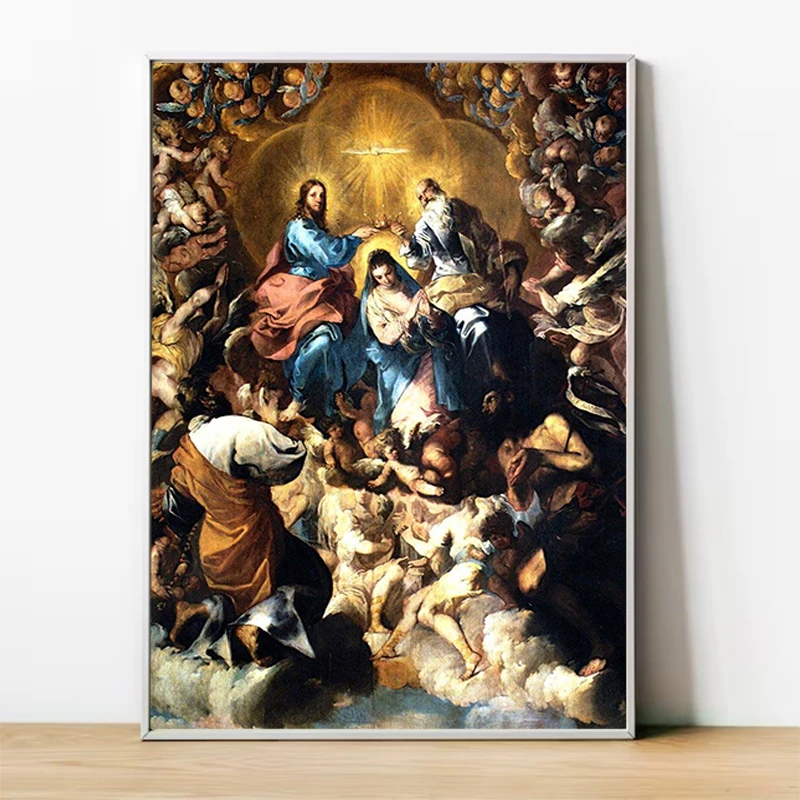 Sistine Madonna Oil Painting Poster Wall Decoration for Home Decorations Room Decor Decorative Paintings Canvas Art Posters the