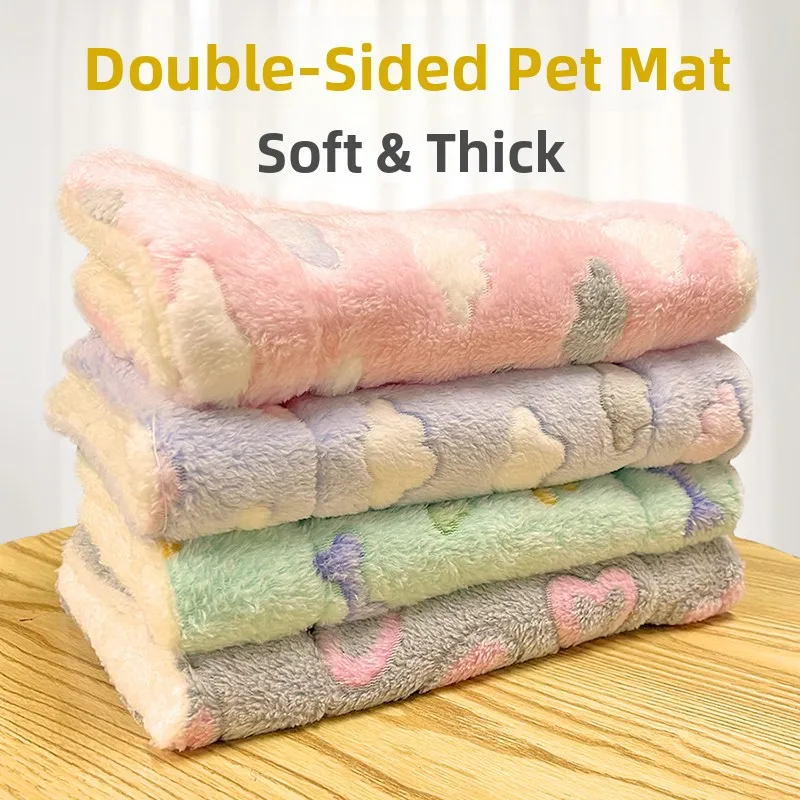 

Thiened Pet Dog Bed Mat S Blanket Warm Winter Sle Autumn Winter Pattern for s And Dogs to Sp on