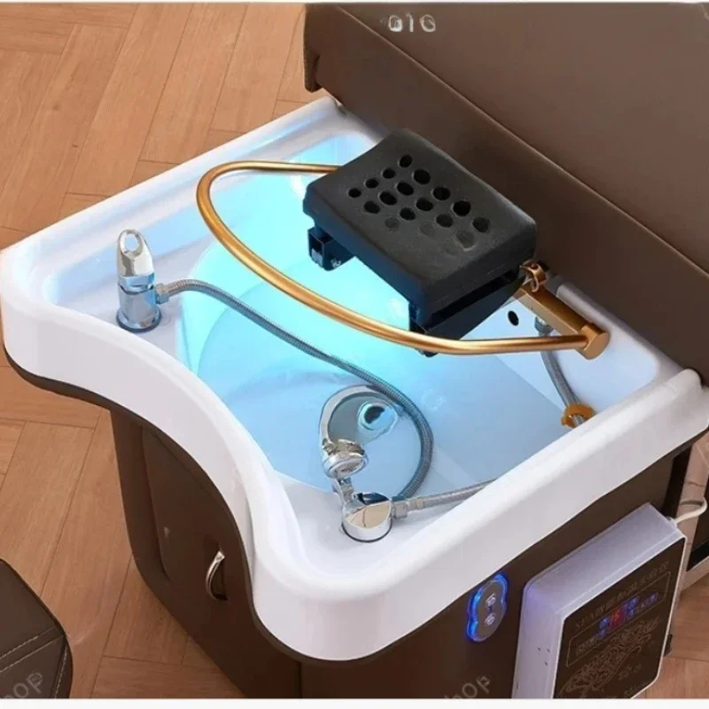 Nordic Beauty Salon Chair Electric Professional Shampoo Chair Washbasin Shaving Kappers Stoel Salon Furniture