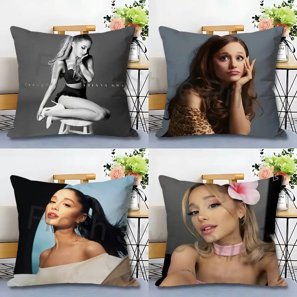 

A-Ariana G-Grande My Everything Pillow Cases for Bedroom Living Room Sofa Home Decor Polyester Cushion Cover with Zipper