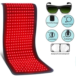 Updated Red Light Therapy Heating Pad for Body Infrared Light Device Cushion Mat Waist Back Shoulder Muscle Pain Relief 660nm