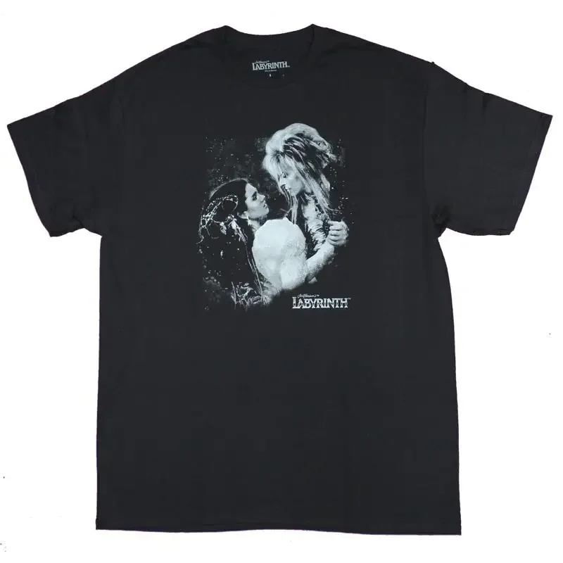 Labyrinth Mens T Shirt The Goblin King Jareth and Sarah Close Embrace