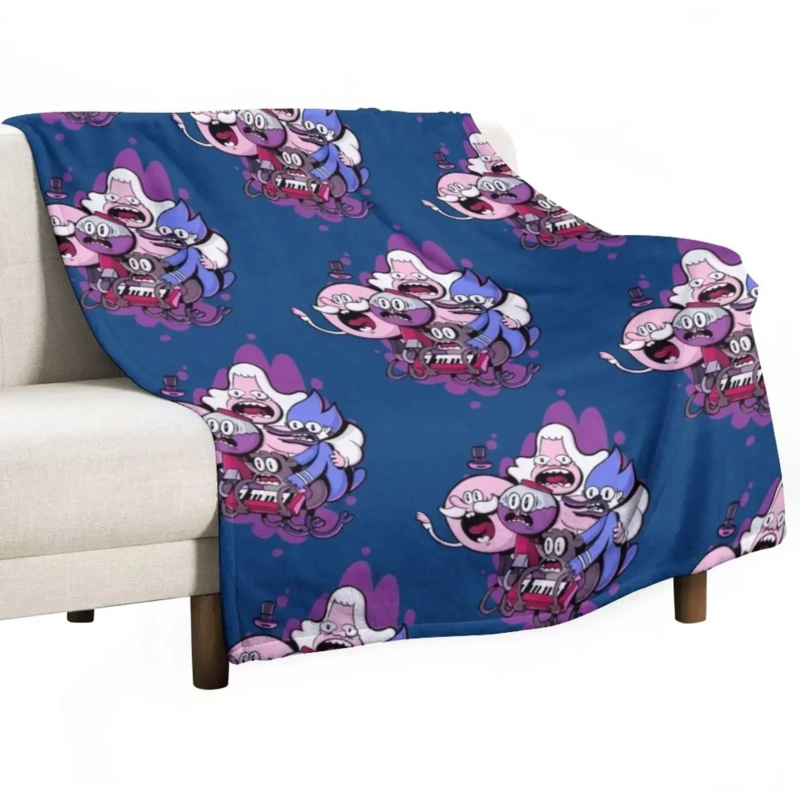 

New The Power Throw Blanket Shaggy Furry Soft Blanket for Bedroom Living Room