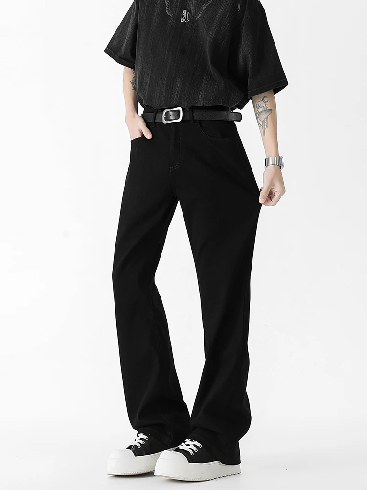 Bla Bootcut Knife Flared Jeans Heren Amerikaanse High Street Sle Afslankende Denim Broek Met Rechte Pijpen Jeugd Trendy