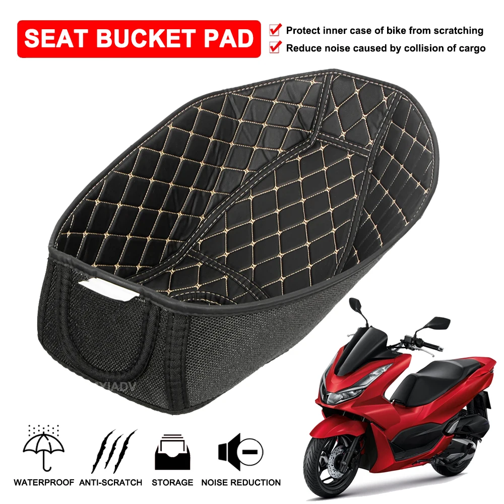 Motorcycle Seat Bucket Pad For Honda PCX160 PCX 160 Seat Cushion Storage Box Liner Scooter Luggage Trunk Inner Bag Protector