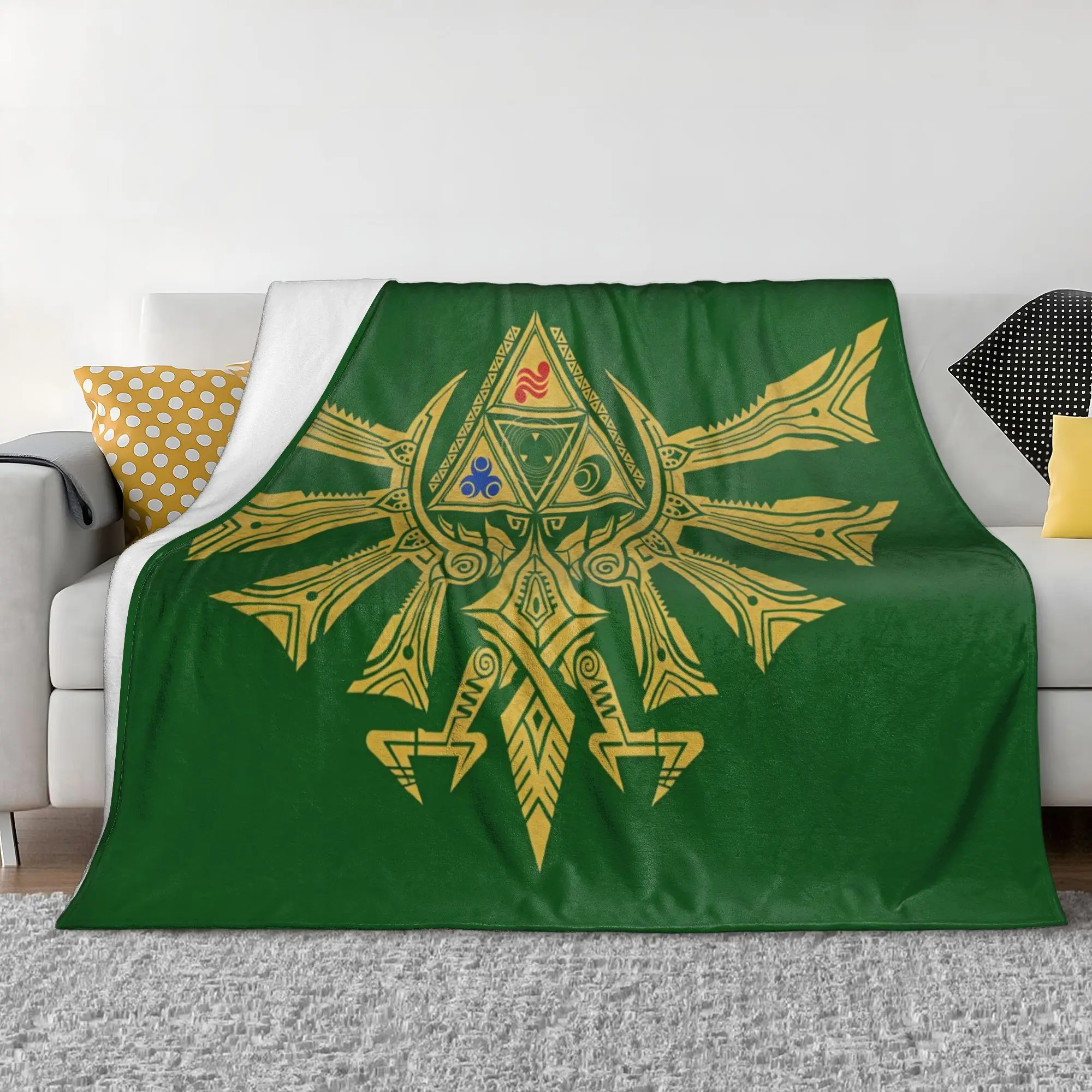 Z-Zelda Legends Game Cartoon Blanket Fleece Summer Cool Symbol Breathable Super Warm Throw Blanket for Bed Travel Quilt