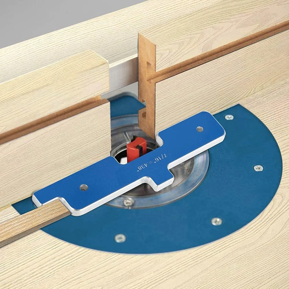 7Pcs Router Table Set Up Bars Aluminum Alloy Gauge Block Precision Adjustment For Woodworking Projects