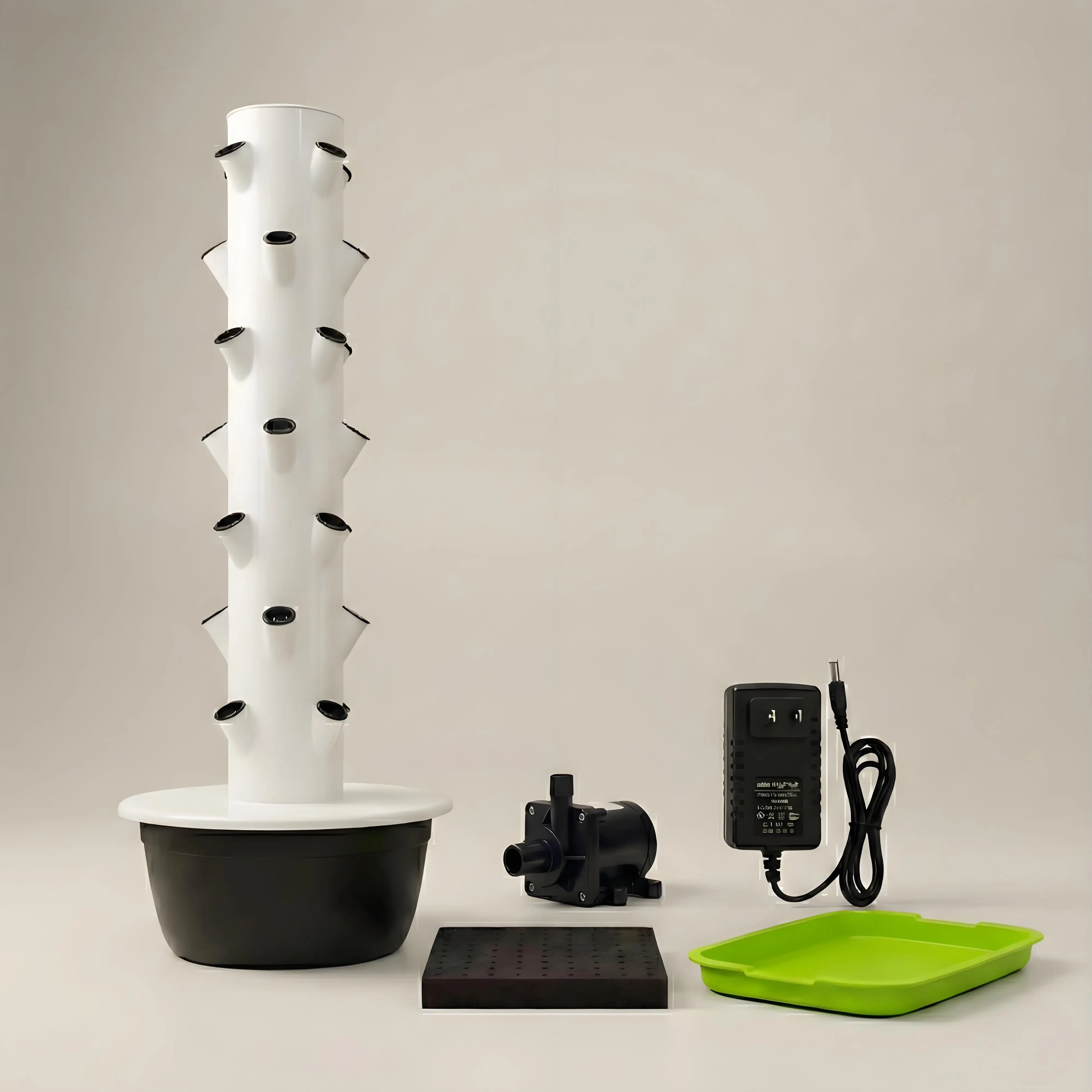 Smart Vertical Hydroponic Pump – Compact Indoor Home Vegetable Growing Kit with Timed Water Circulation