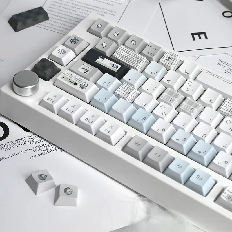 142 133 toetsen Cherry ONA profiel Blues Shufley thermische sublimatie Keycaps set PBT voor mechanisch MX Switch toetsenbord voor geschenken