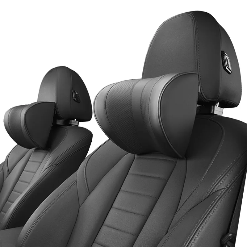 

Custom Fit A09 Car Seat Pillow, Durable U-leather Cervical Headrest, Adjustable Mechanical Foam Cushion for In-car Rest Use