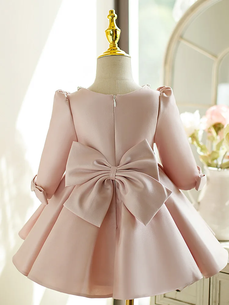 

Girls' First Birthday Dress Baby Girl's First Birthday Outfit Infant Spring Princess Dress Children's Host Flower Girl Wedding